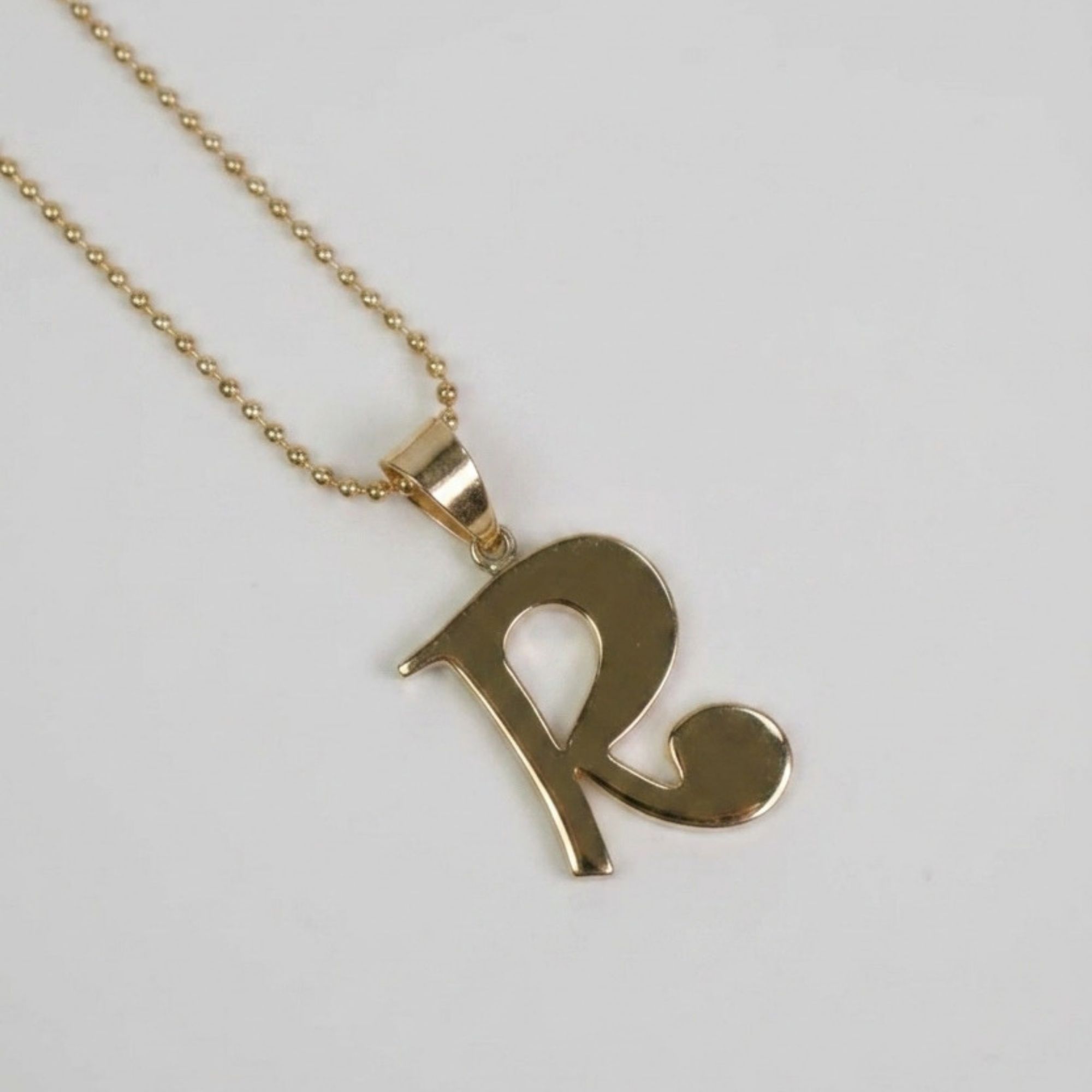 18K Gold Initial Charm - Letter R - Image 4