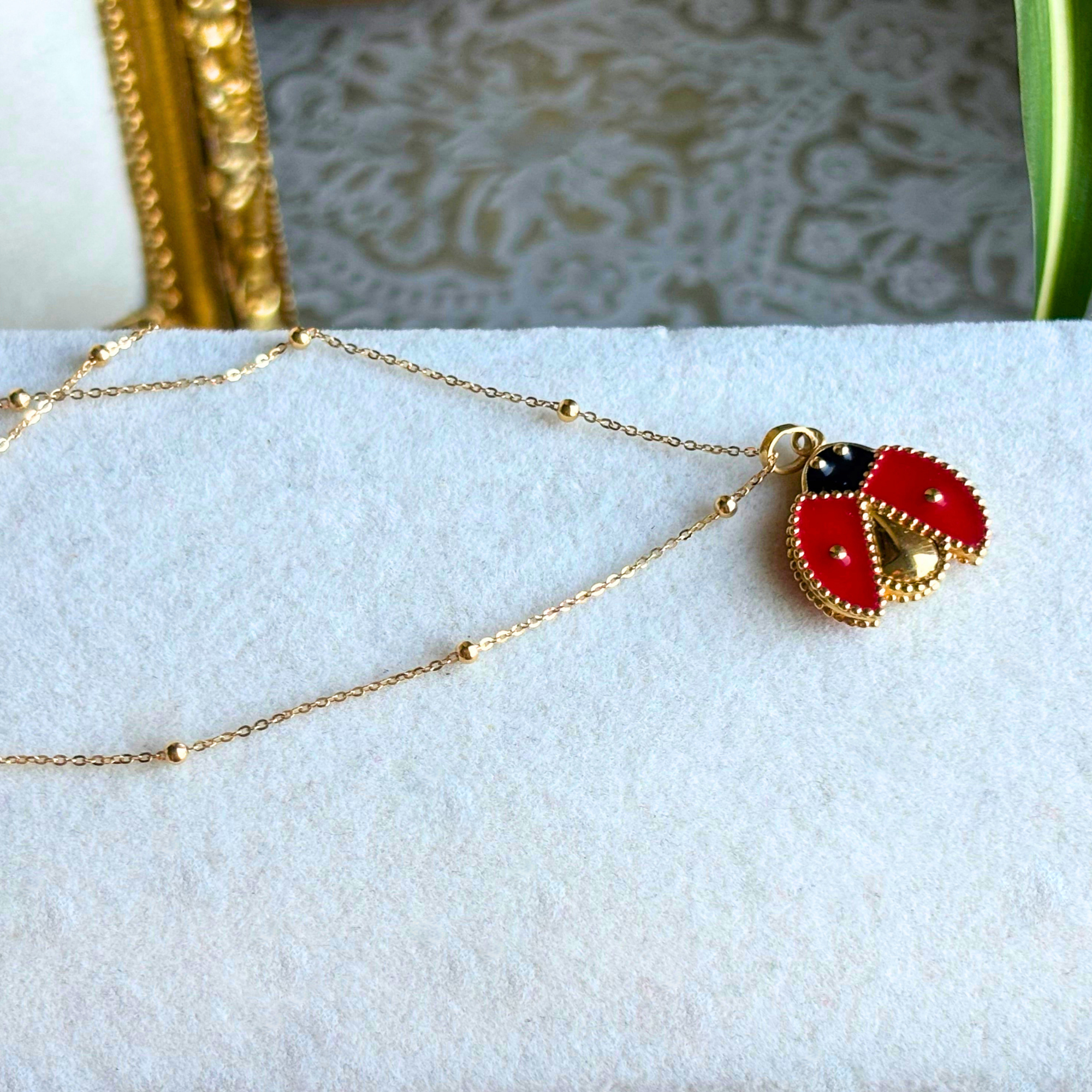 18K Gold Ladybug Charm - Image 3