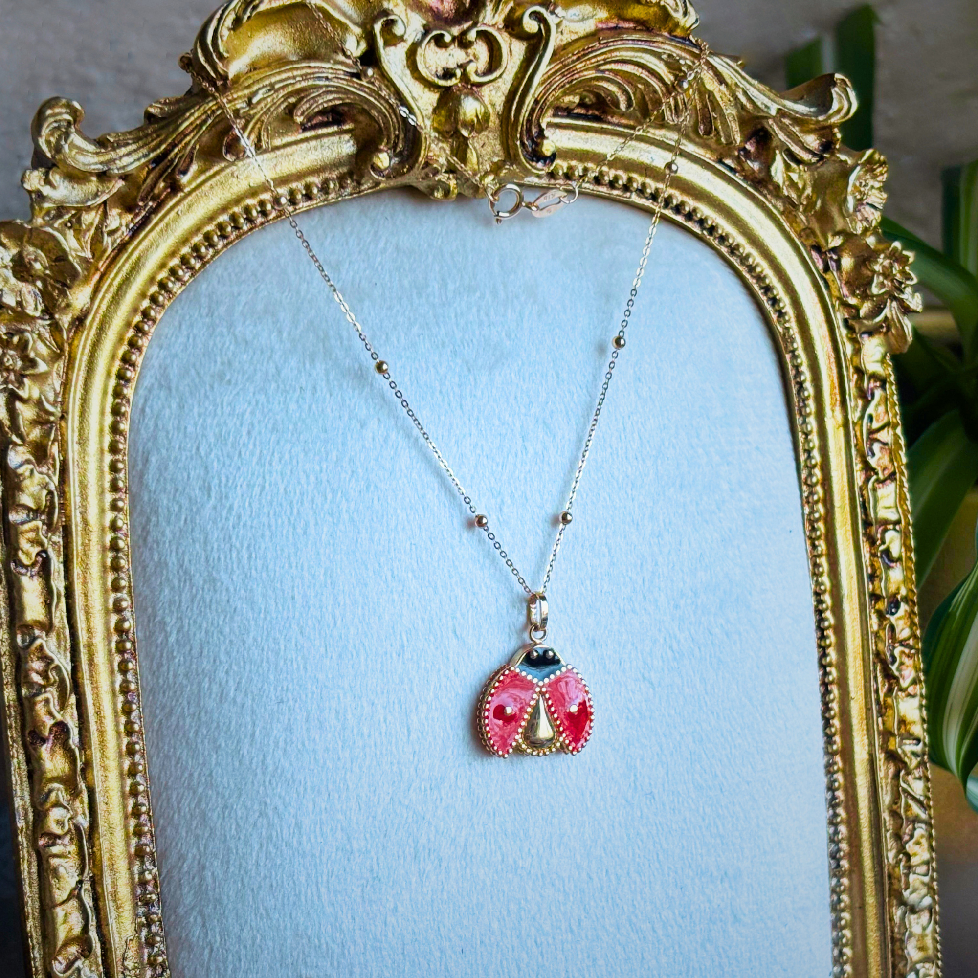 18K Gold Ladybug Charm - Image 4